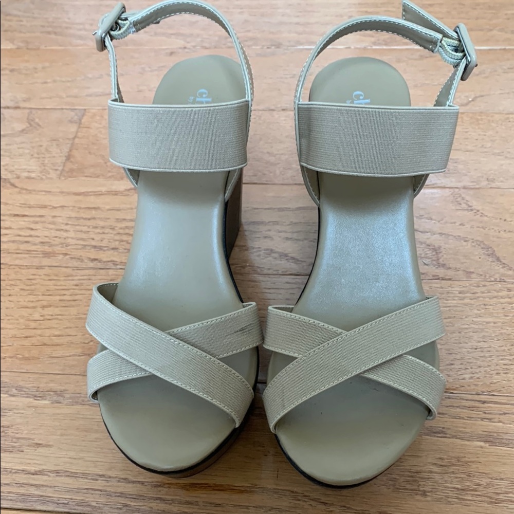 Charles by Charles David Elegant Beige Strappy Sandals